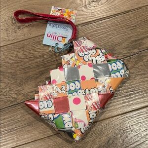 Colorful Woven Candy Wrapper Clutch